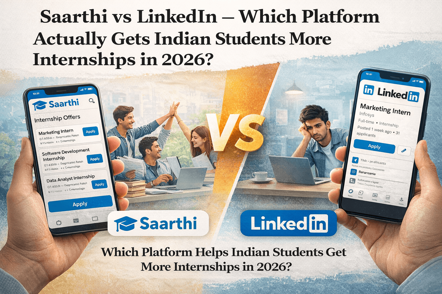 Saarthi vs LinkedIn – Which Platform Actually Gets Indian Students More Internships in 2026?
