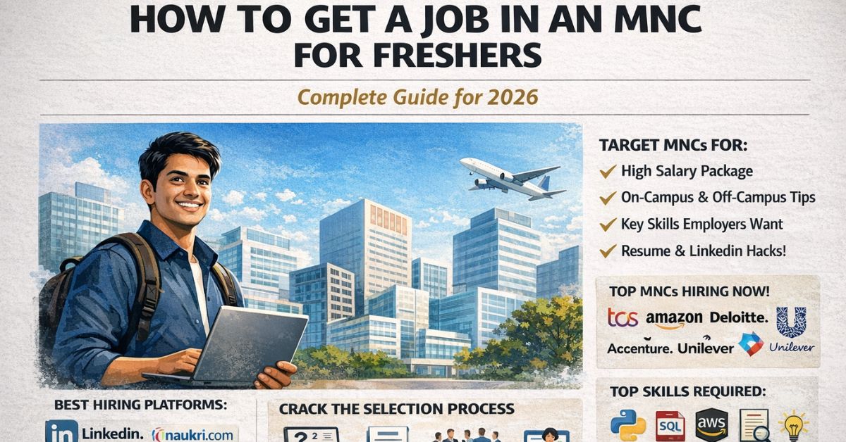 How to Get a Job in an MNC as a Fresher: Complete Guide for 2026